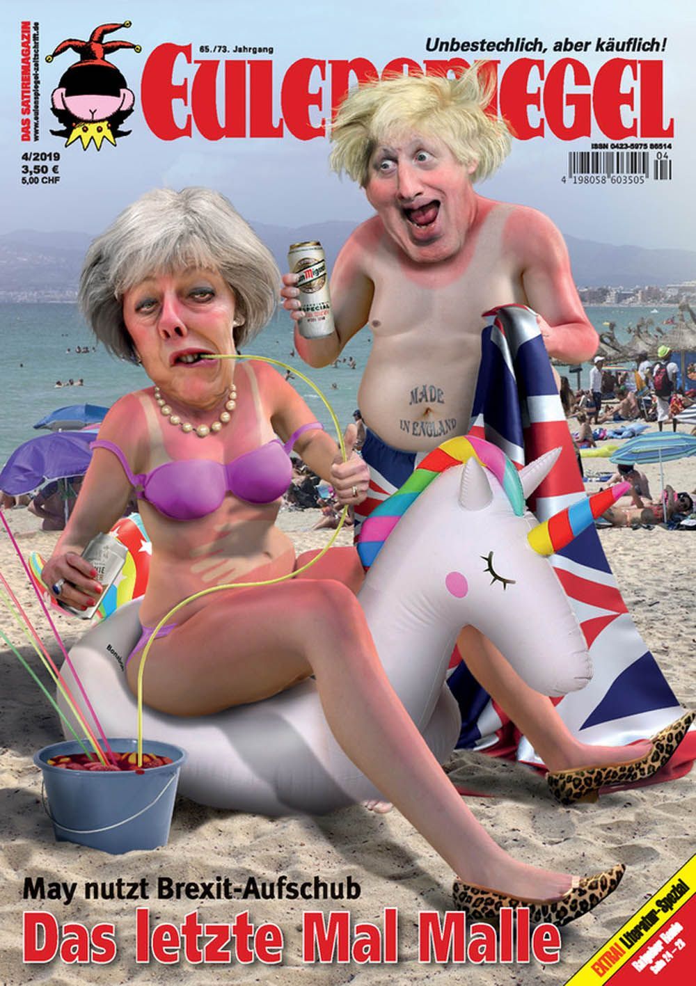 Eulenspiegel Magazin Deutschland 2019-04 Boris Johnson Theresa May