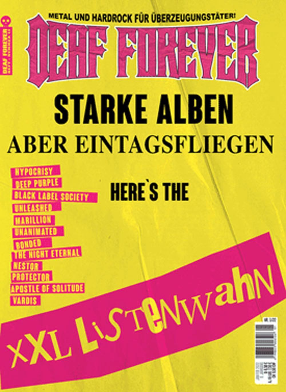 Deaf Forever Magazin Deutschland 2022-01 Black Label Society Deep Purple