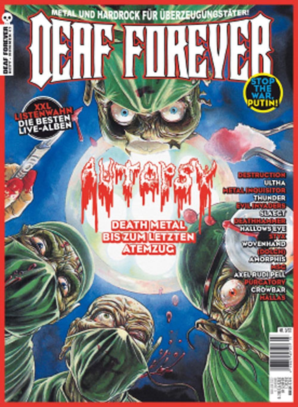 Deaf Forever Magazin Deutschland 2022-03 Autopsy Metal Inquisitor Ultha Thunder #47