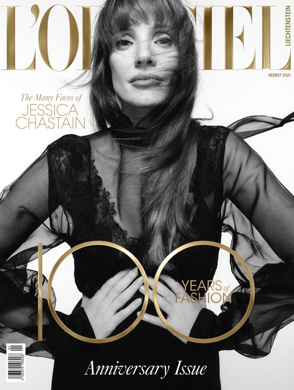 L`Officiel Magazin Liechtenstein 2021 #1 Jessica Chastain