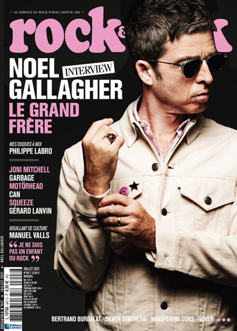 Rock & Folk Magazin Frankreich 2021 #647 Noel Gallagher Motörhead