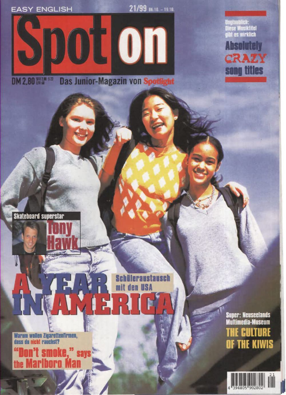Spot On Magazin Deutschland 1999-21 Tony Hawk