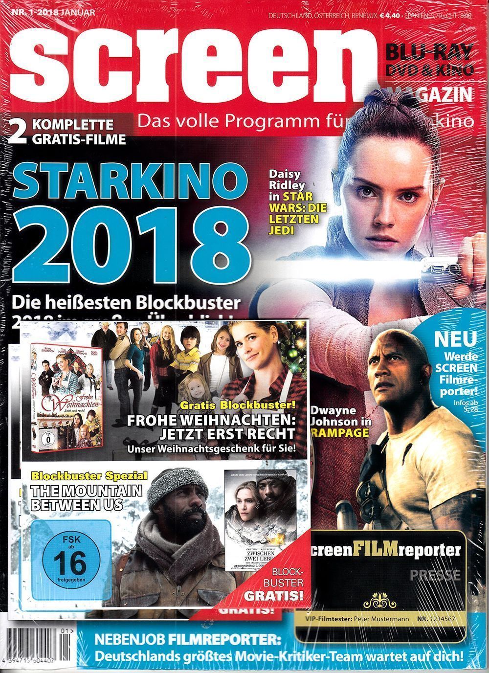 Screen Magazin Deutschland 2018-01 Daisy Ridley Dwayne Johnson