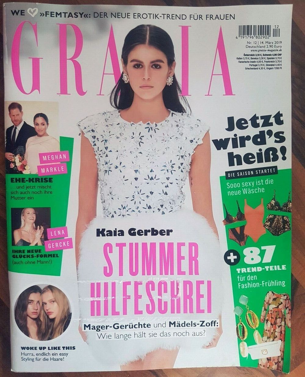Grazia Magazin Deutschland 2019-12 Kaia Gerber Meghan Markle
