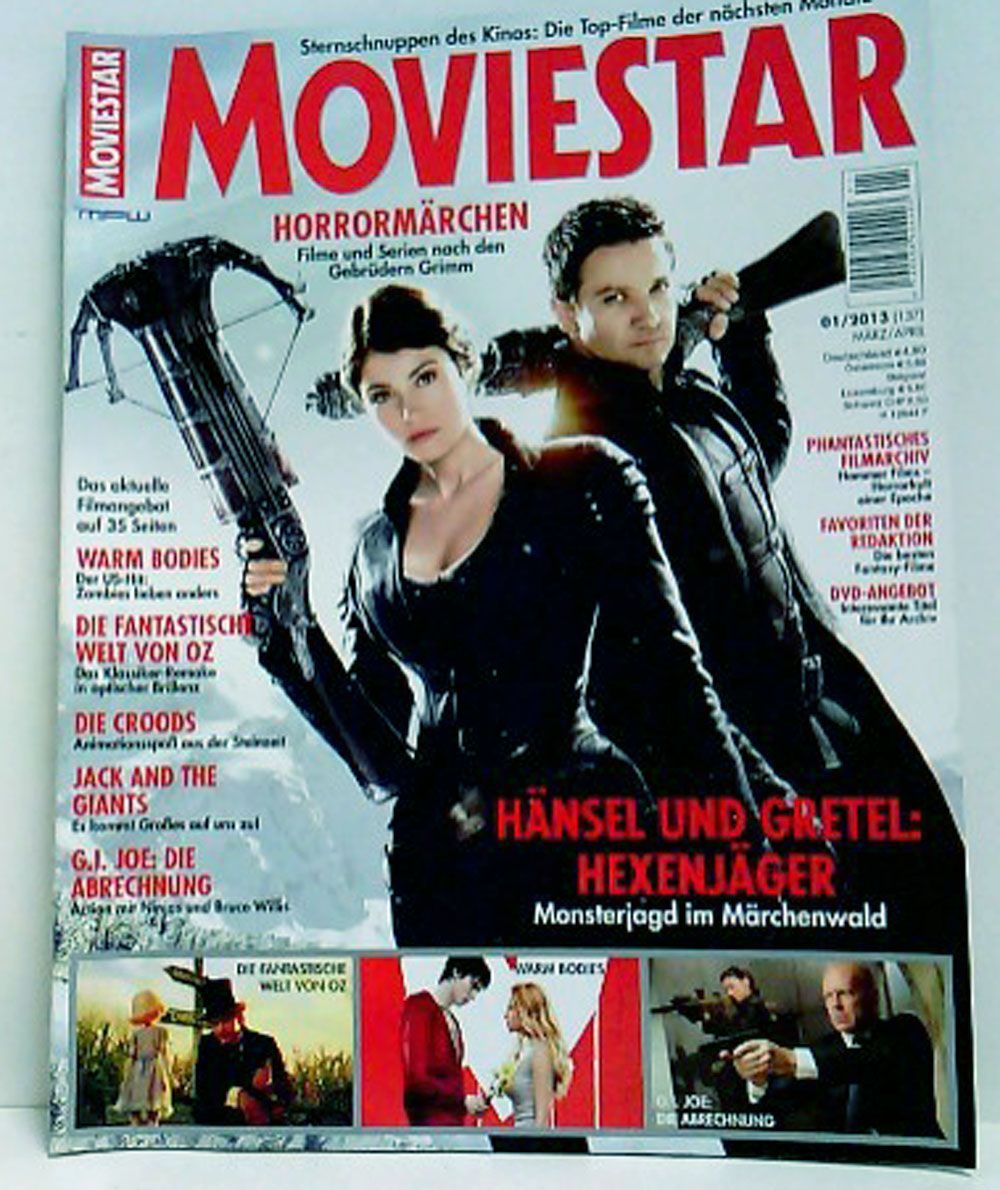 Moviestar Magazin Deutschland 2013 #137 Jeremy Renner Gemma Arterton
