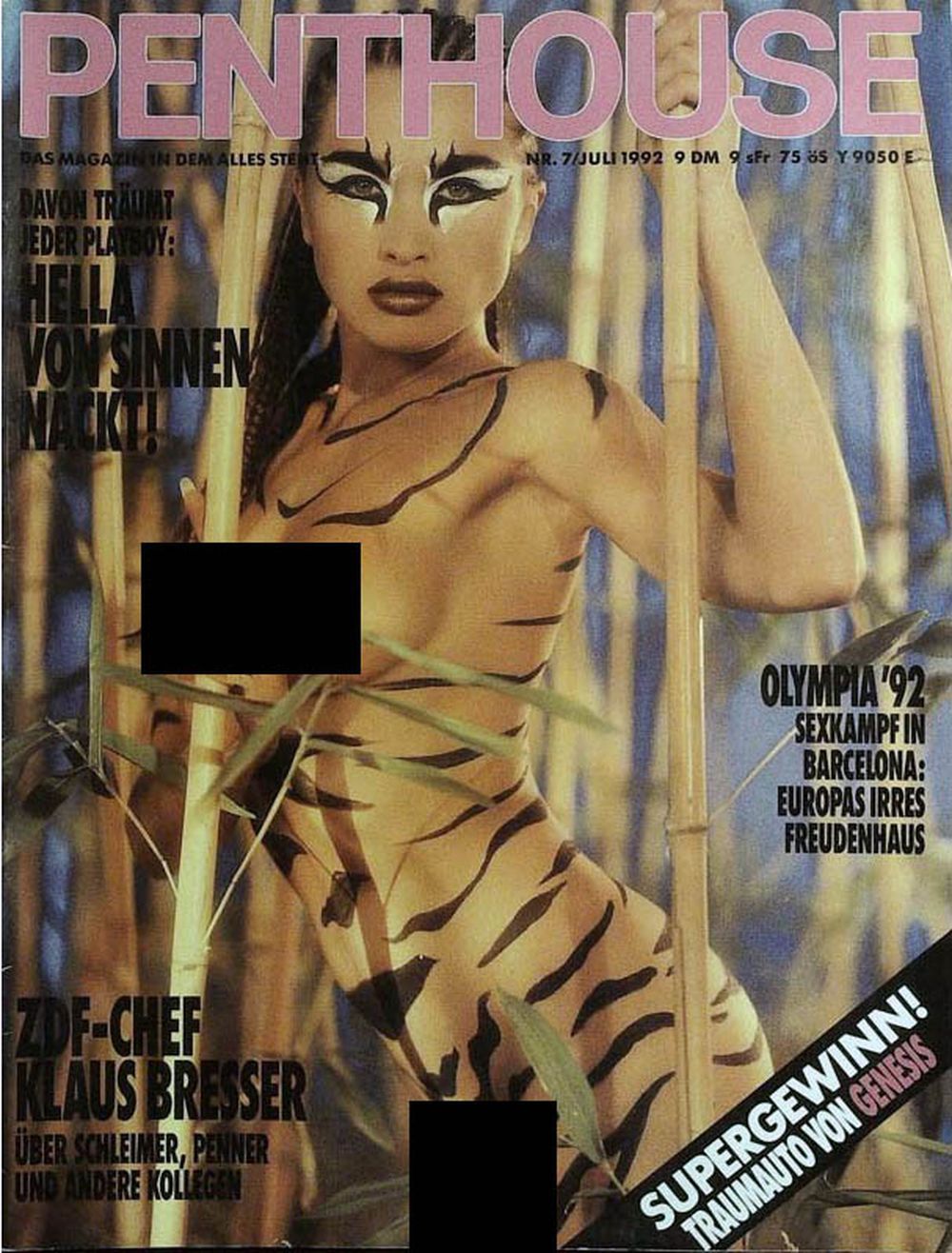 Penthouse Magazin Deutschland 1992-07 Svena Dimitri Hella Von Sinnen Genesis