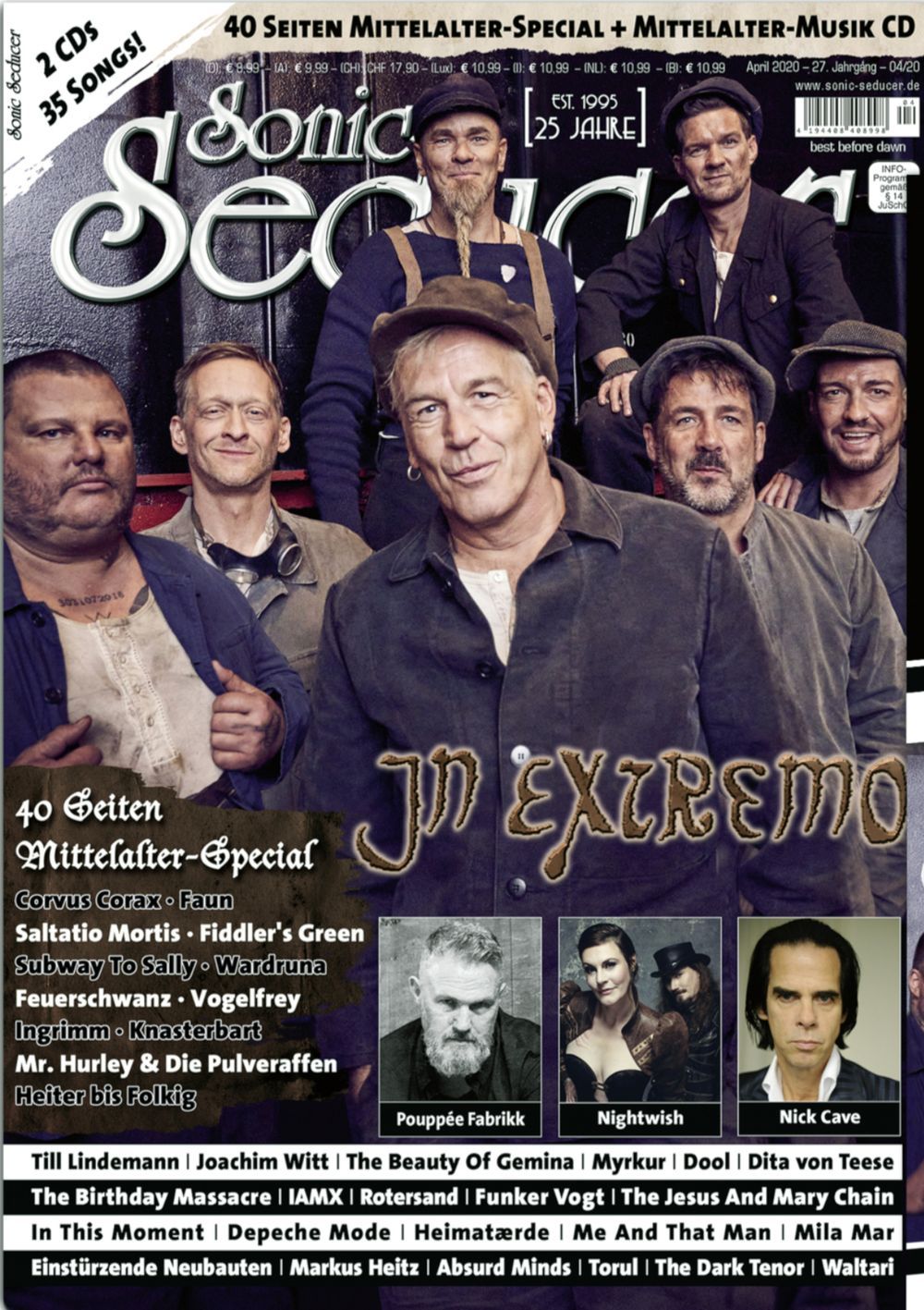 Sonic Seducer Magazin Deutschland 2020-04 In Extremo Nick Cave