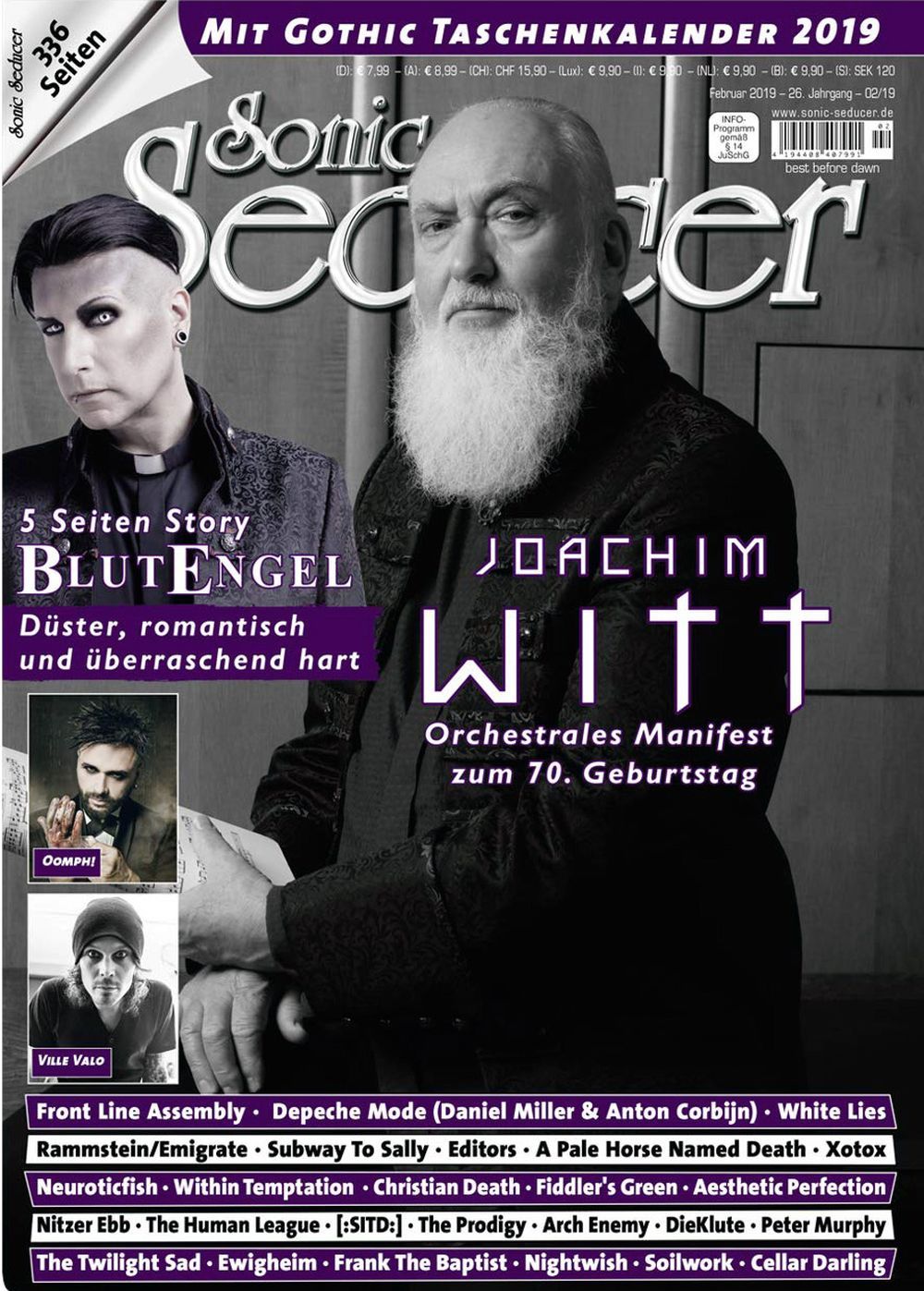 Sonic Seducer Magazin Deutschland 2019-02 Joachim Witt Blutengel Prodigy