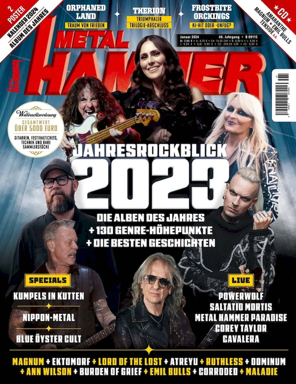 Metal Hammer Magazin Deutschland 2024-01 Therion Orphaned Land Orckings
