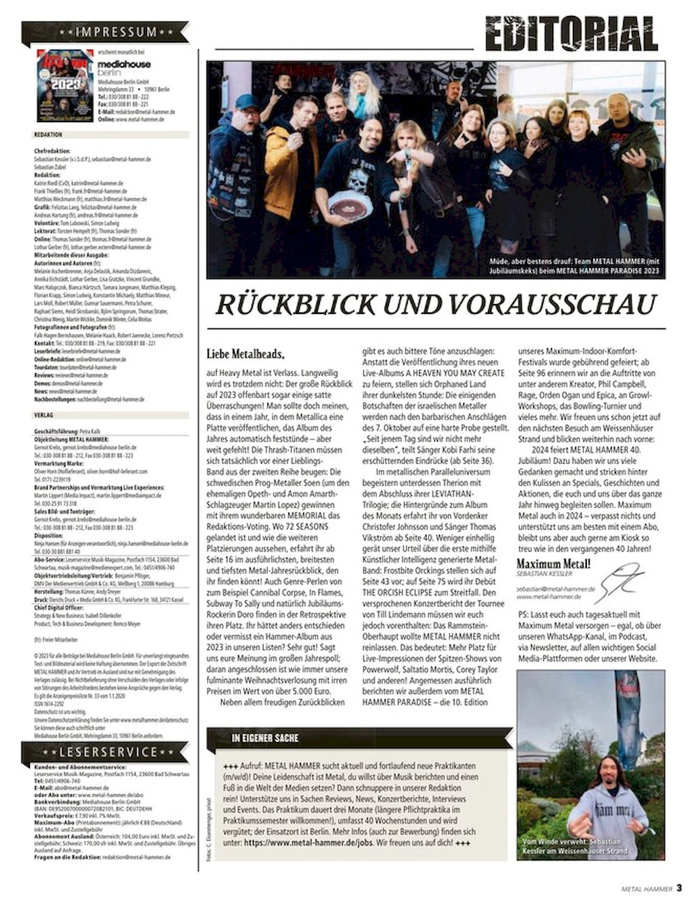 Metal Hammer Magazin Deutschland 2024-01 Therion Orphaned Land Orckings