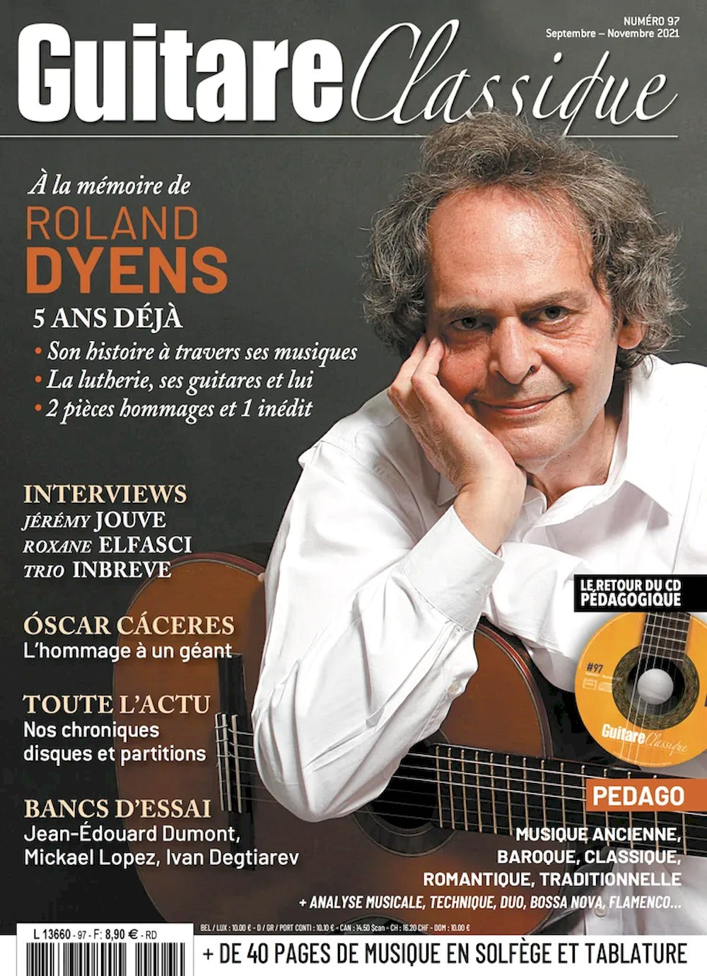Guitare Classique Magazin Frankreich 2021 #97 Roland Dyens Jeremy Jouve