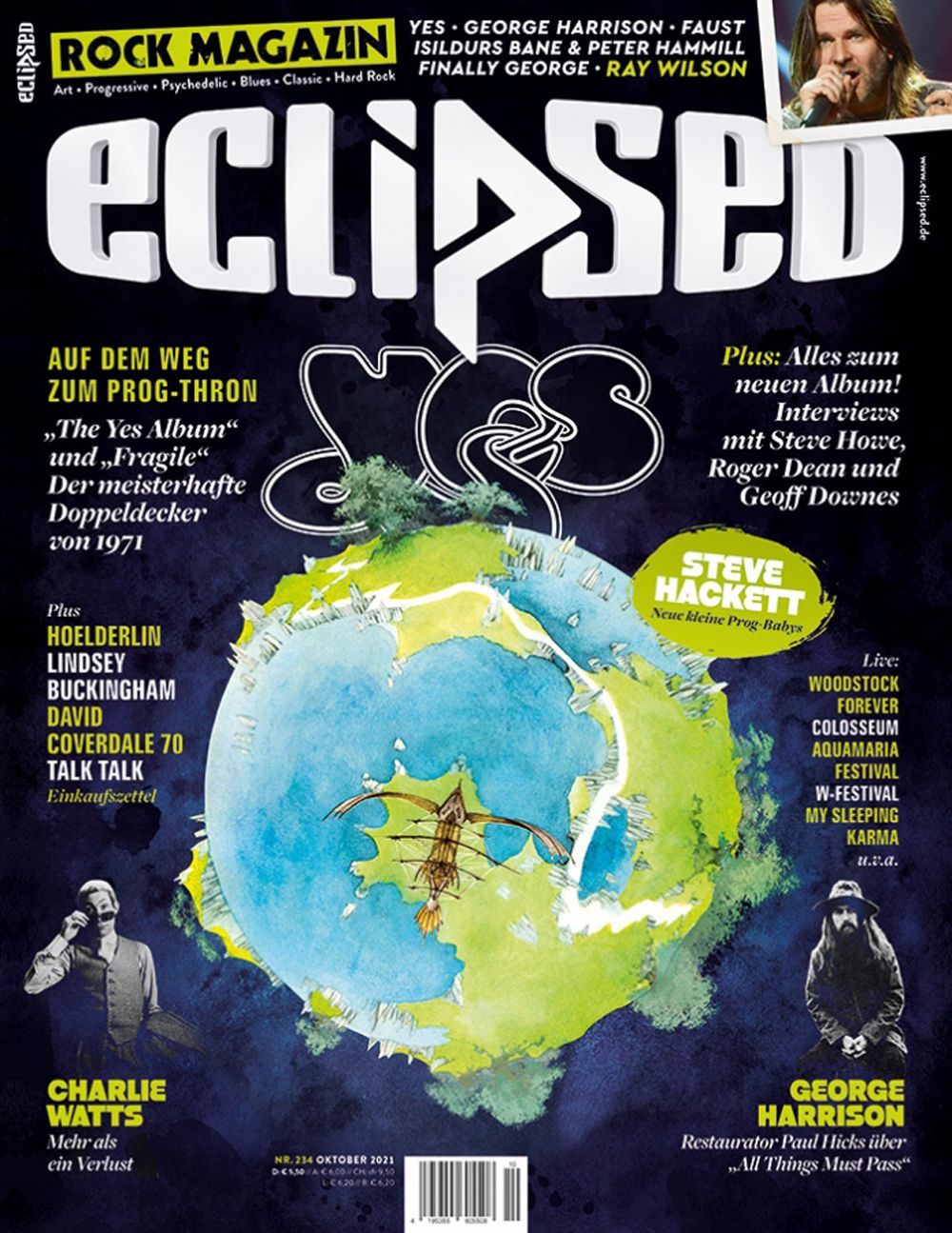 Eclipsed Magazin Deutschland 2021-10 George Harrison Charlie Watts