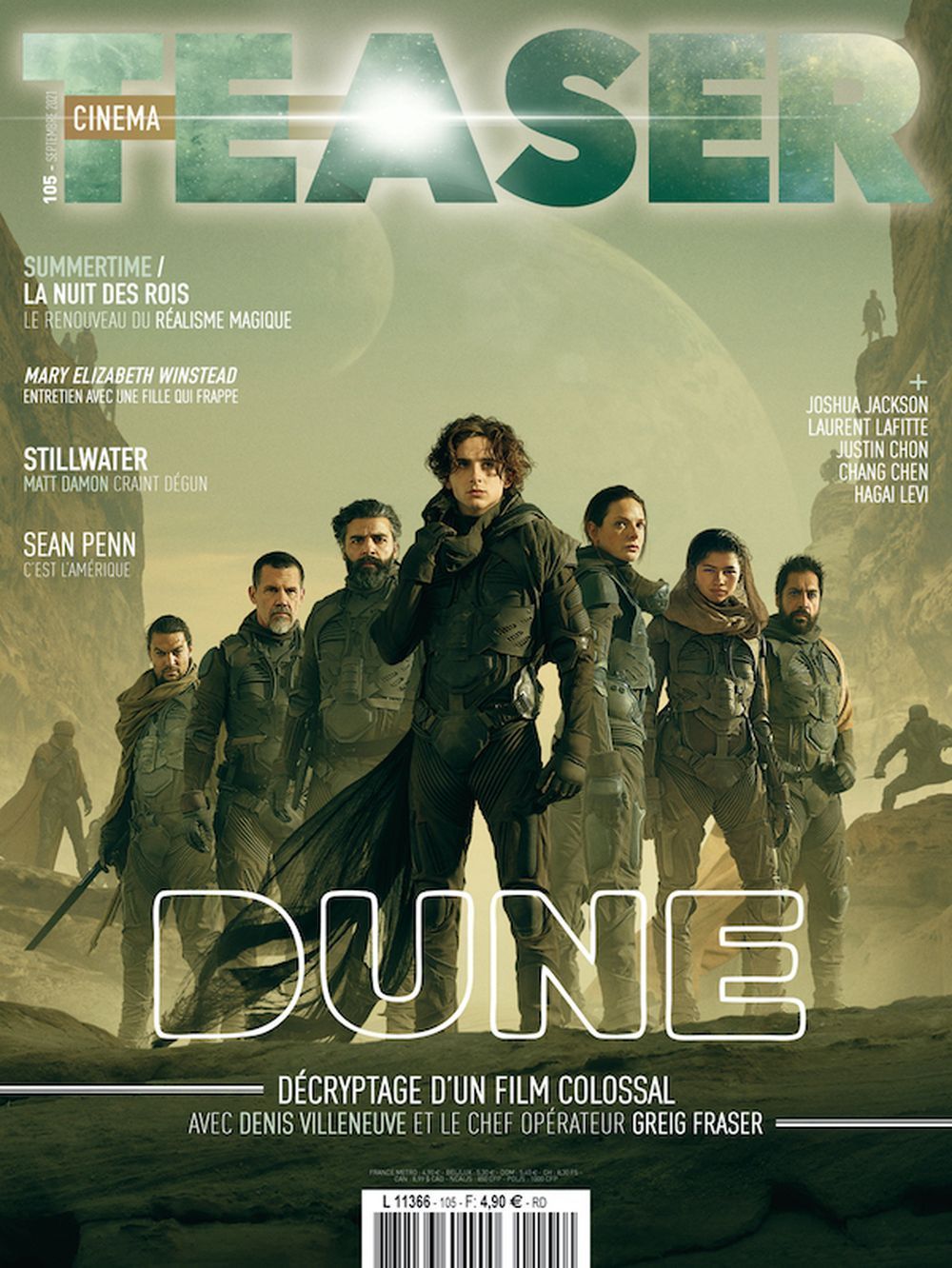 Cinema Teaser Magazin Frankreich 2021 #105 Dune Sean Penn Joshua Jackson Timothée Chalamet