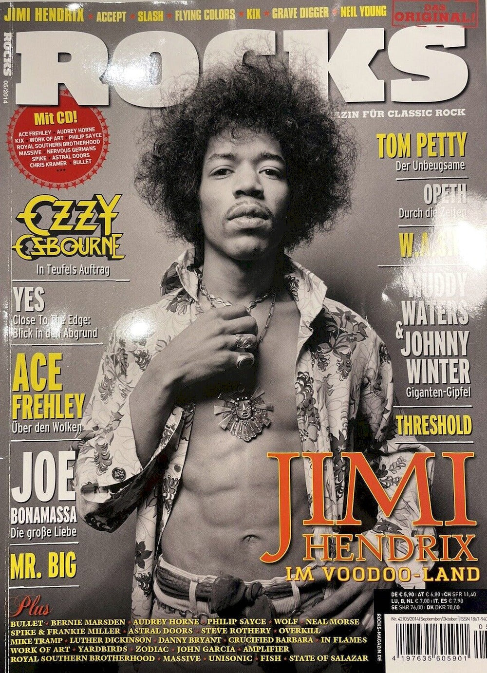 Rocks Magazin Deutschland 2014 #42 Jimi Hendrix Ozzy Osbourne Yes Joe Bonamassa