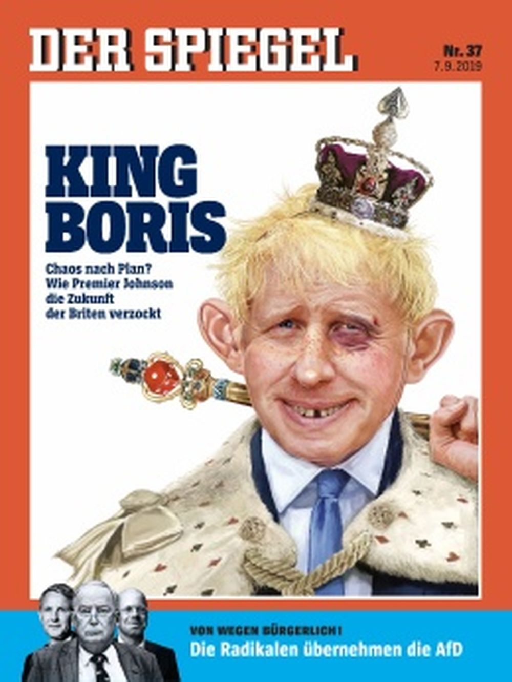 Der Spiegel Magazin Deutschland 2019-37 Boris Johnson Alfred E. Neuman