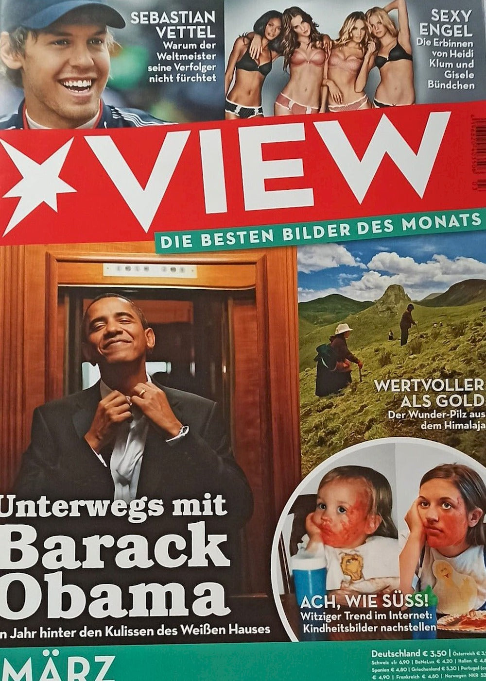 View Magazin Deutschland 2011-03 Obama Lady Gaga Candice Swanepoel Chanel Iman