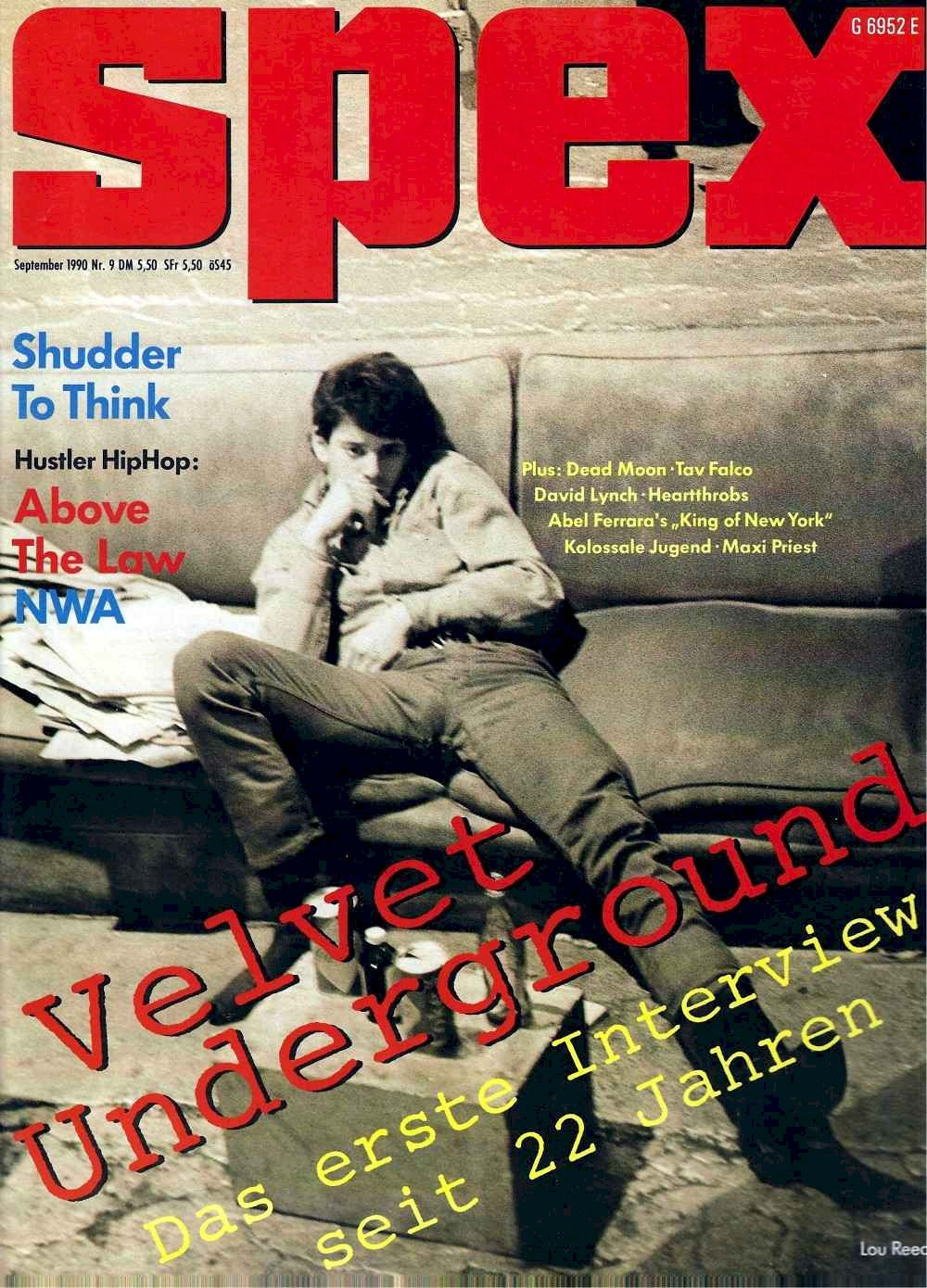 Spex Magazin Deutschland 1990-09 Velvet Underground Shudder To Think