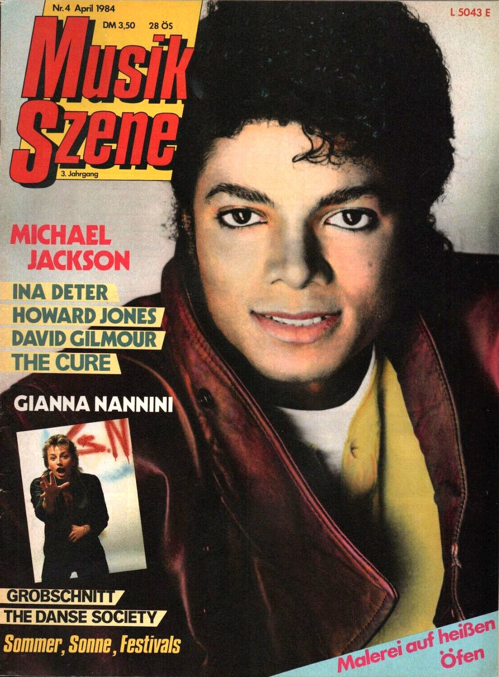 Musik Szene Magazin Deutschland 1984-04 Michael Jackson Gianna Nannini