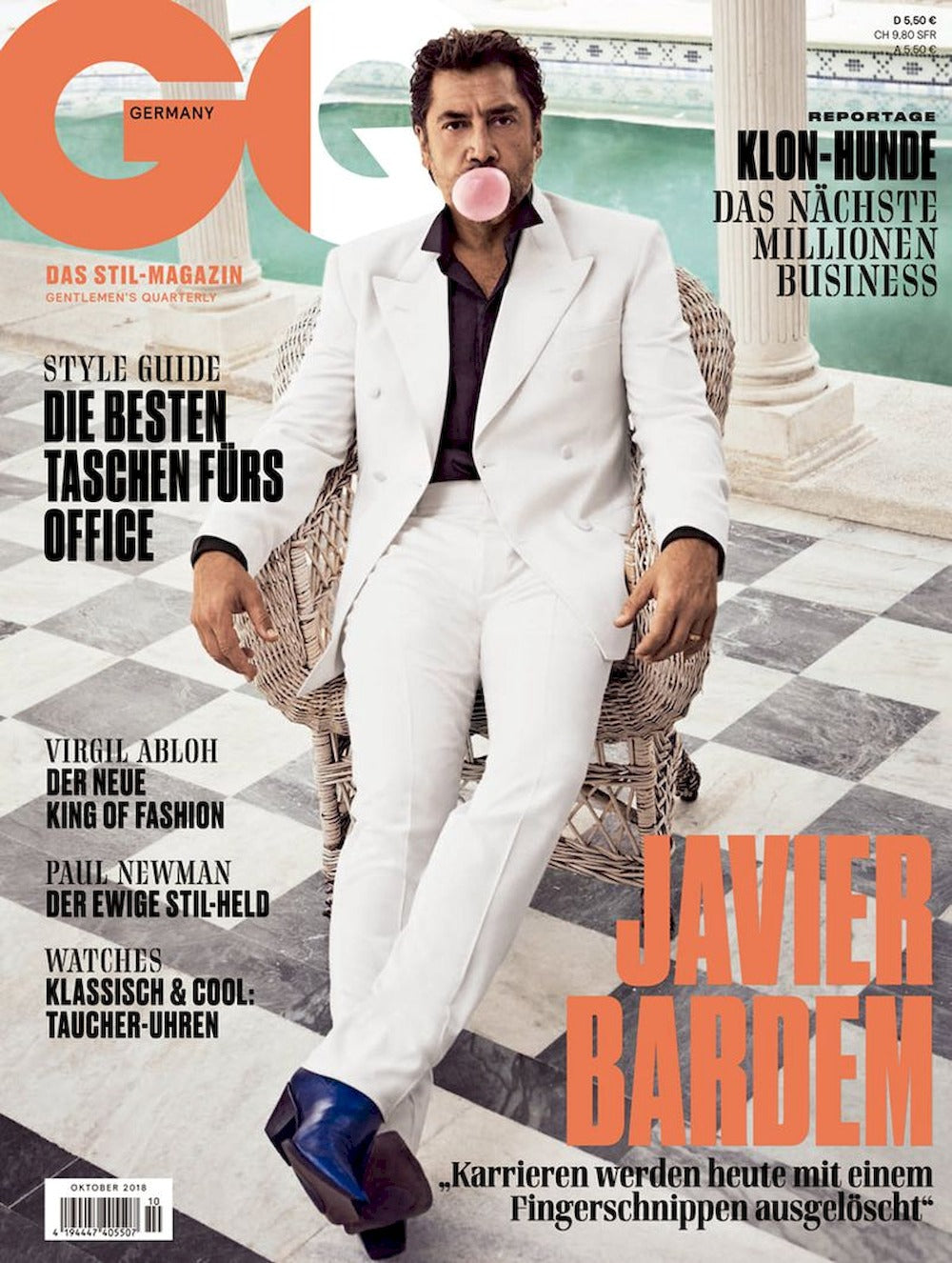 GQ Magazin Deutschland 2018-10 Javier Bardem