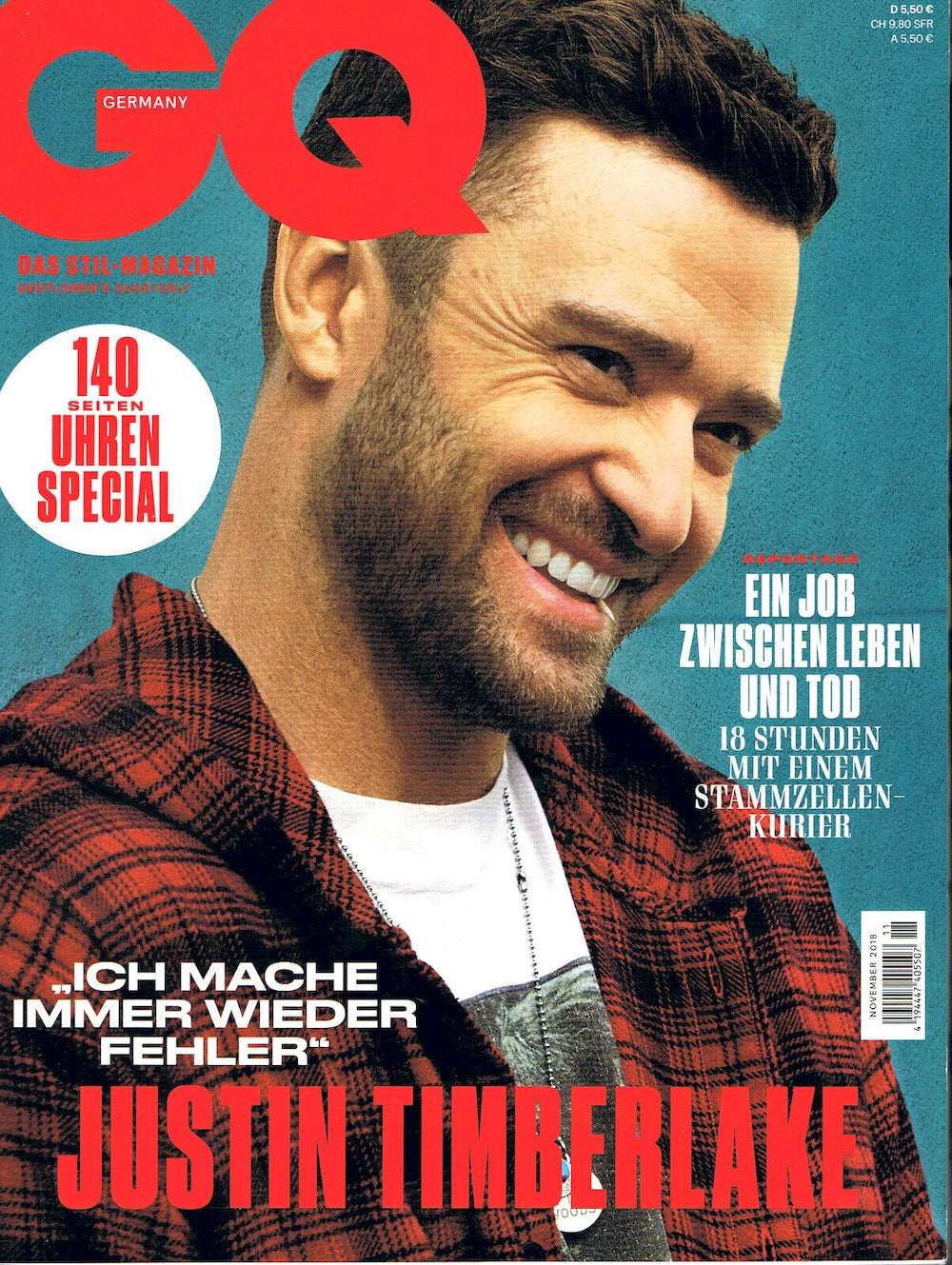 GQ Magazin Deutschland 2018-11 Justin Timberlake