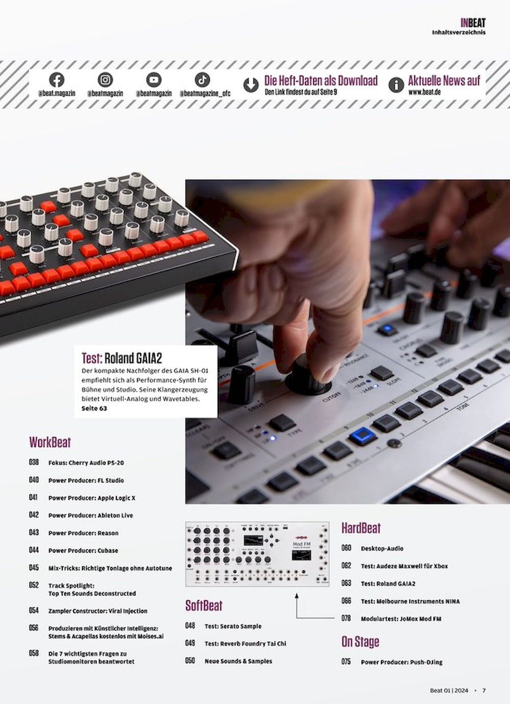 Beat Magazin Deutschland 2024-01 Trevor Horn Alva Noto