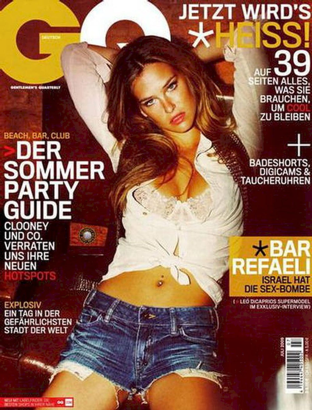 GQ Magazin Deutschland 2009-07 Bar Refaeli