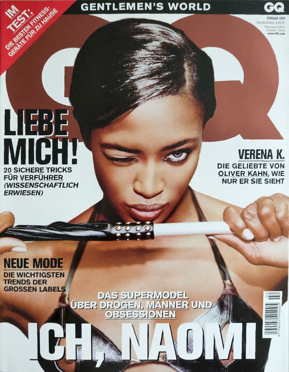 GQ Magazin Deutschland 2004-02 Naomi Campbell Eva Padberg Verena Kerth Bridget Moynahan