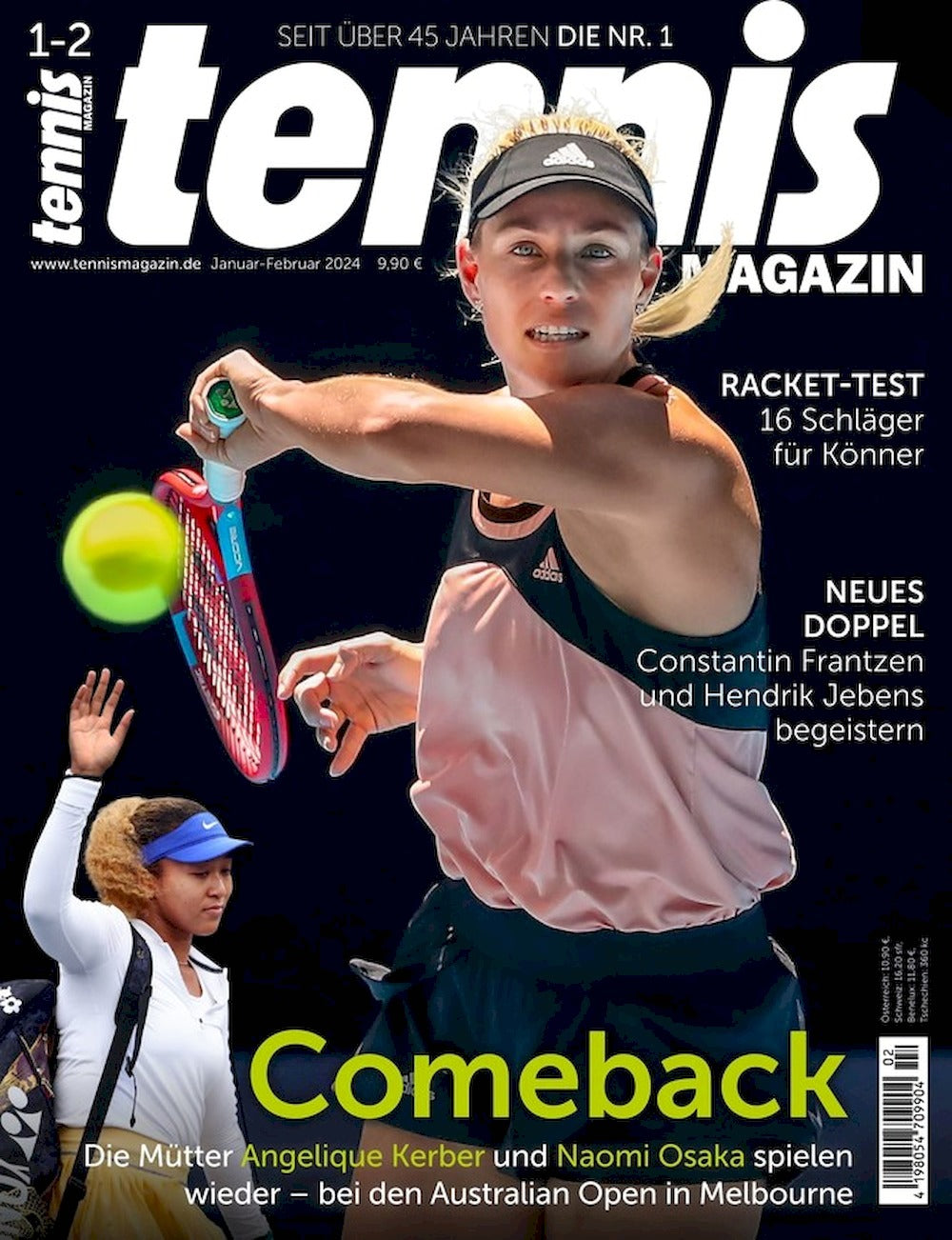 Tennis Magazin Deutschland 2024-01+02 Angelique Kerber Naomi Osaka