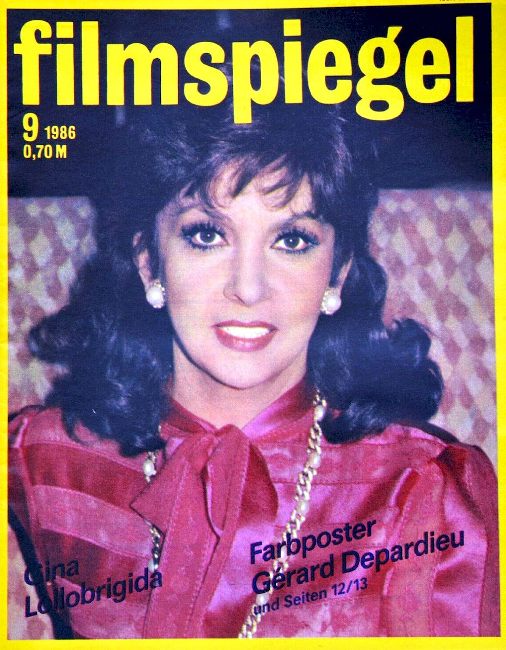 Filmspiegel Magazin Deutschland 1986-09 Gina Lollobrigida Gerard Depardieu Glenn Ford