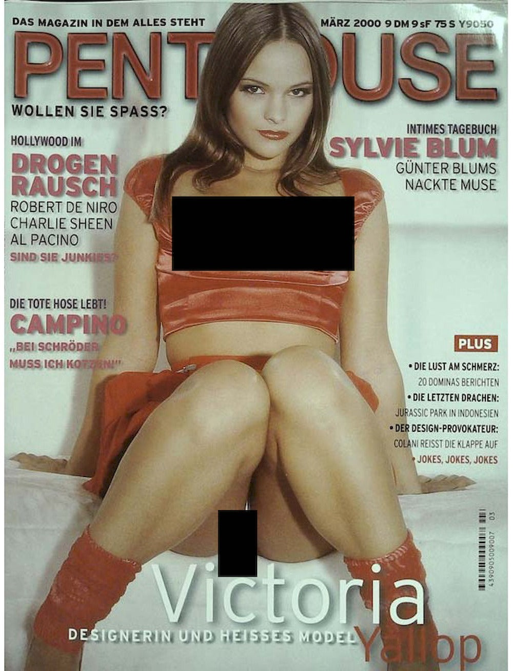 Penthouse Magazin Deutschland 2000-03 Victoria Yallop Robert De Niro Charlie Sheen Al Pacino
