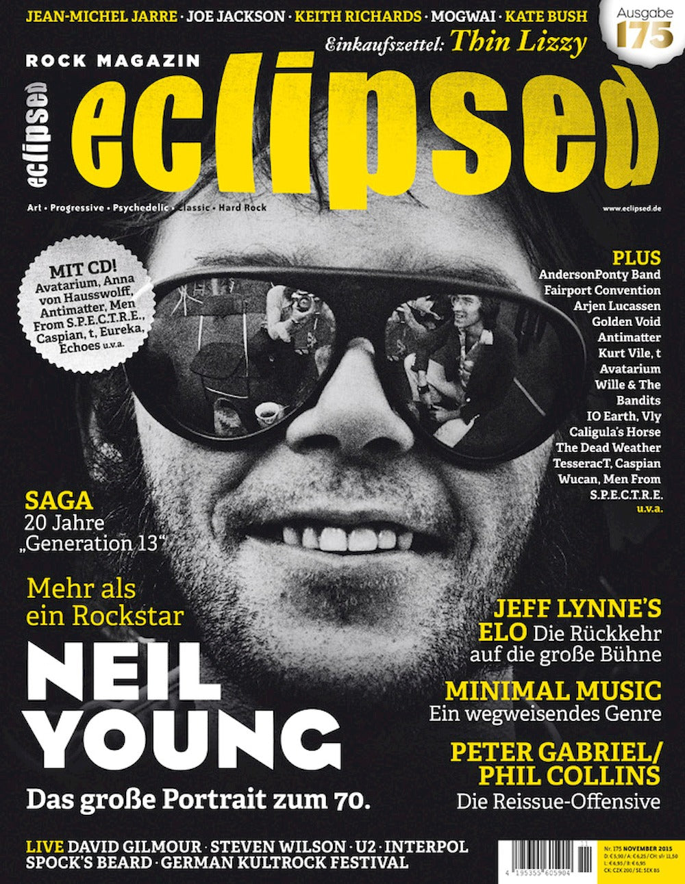 Eclipsed Magazin Deutschland 2015 #175 Neil Young Jeff Lynne ELO Keith Richards