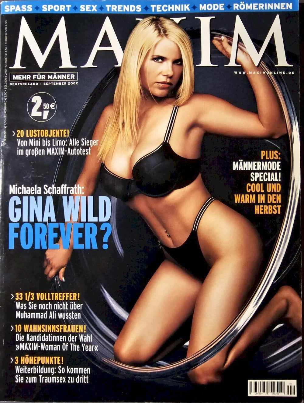 Maxim Magazin Deutschland 2002-09 Gina Wild