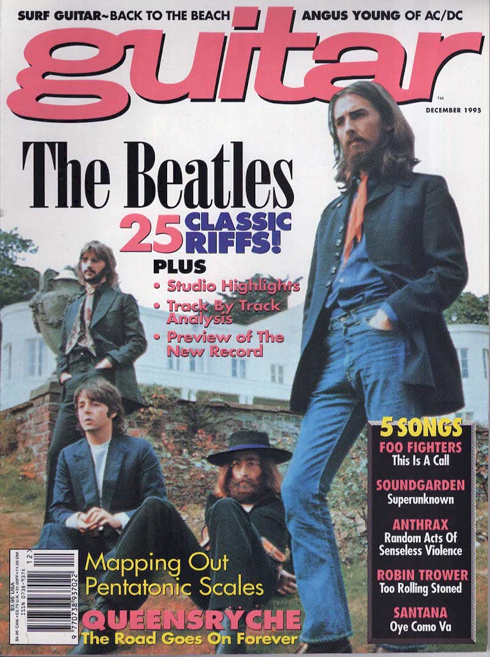 Guitar Magazin UK 1995-12 The Beatles Queensrÿche Foo Fighters