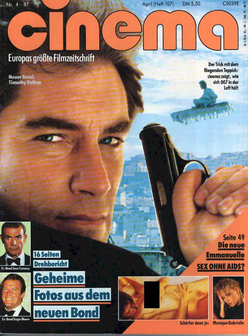 Cinema Magazin Deutschland 1987-04 Timothy Dalton Monique Gabrielle Sean Connery Roger Moore #107