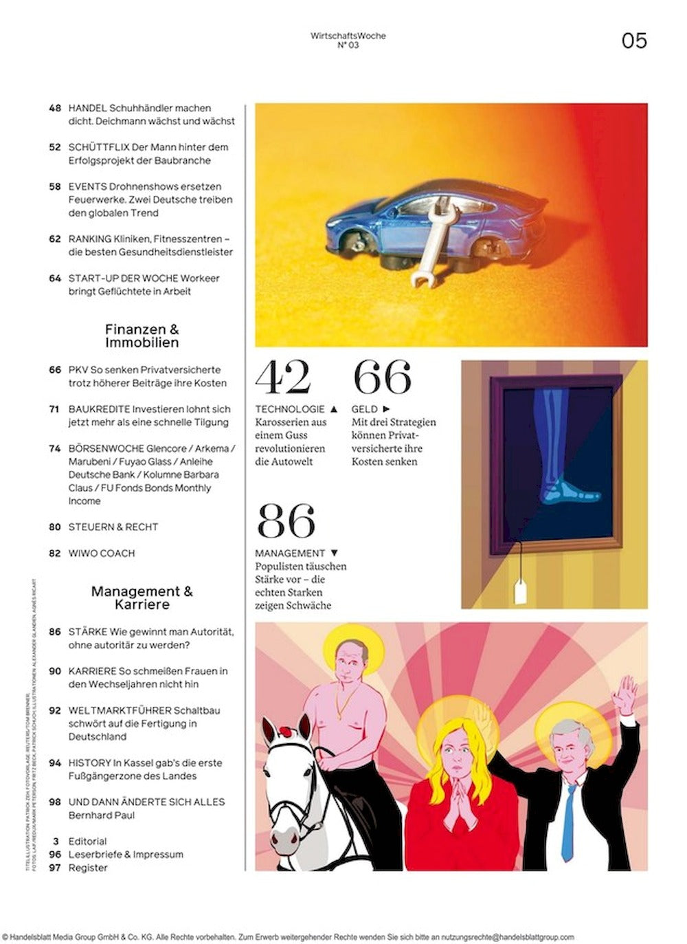 Wirtschaftswoche Magazin Deutschland 2024-03 Donald Trump