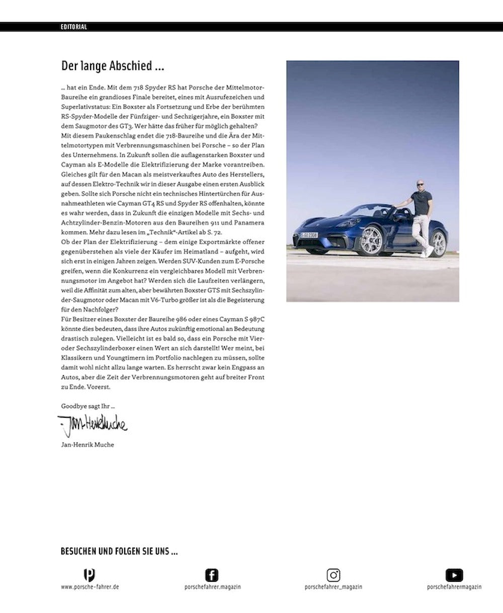 Porsche Fahrer Magazin Deutschland 2024-02 Singer