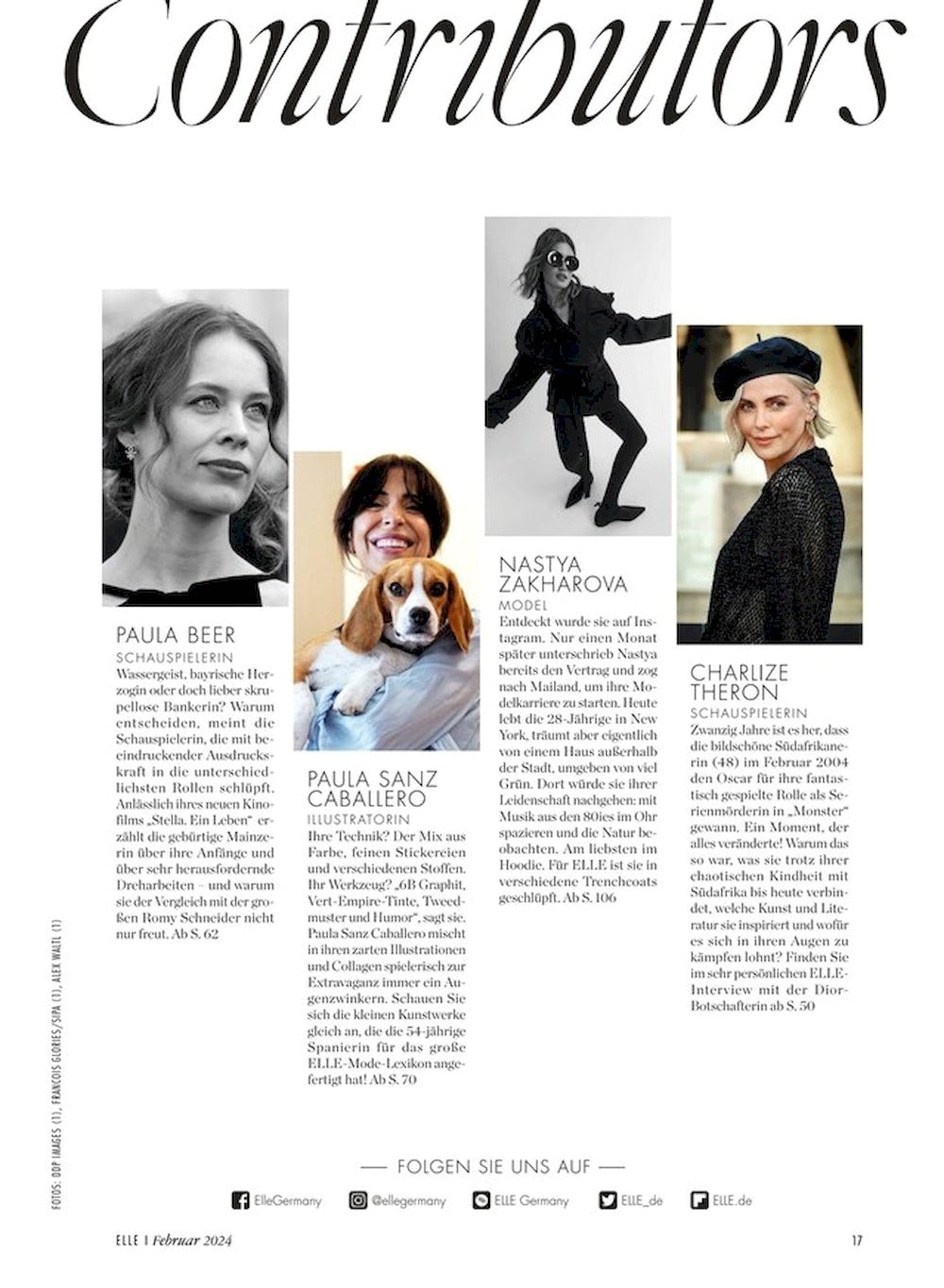 Elle Magazin Deutschland 2024-02 Berit Heitmann