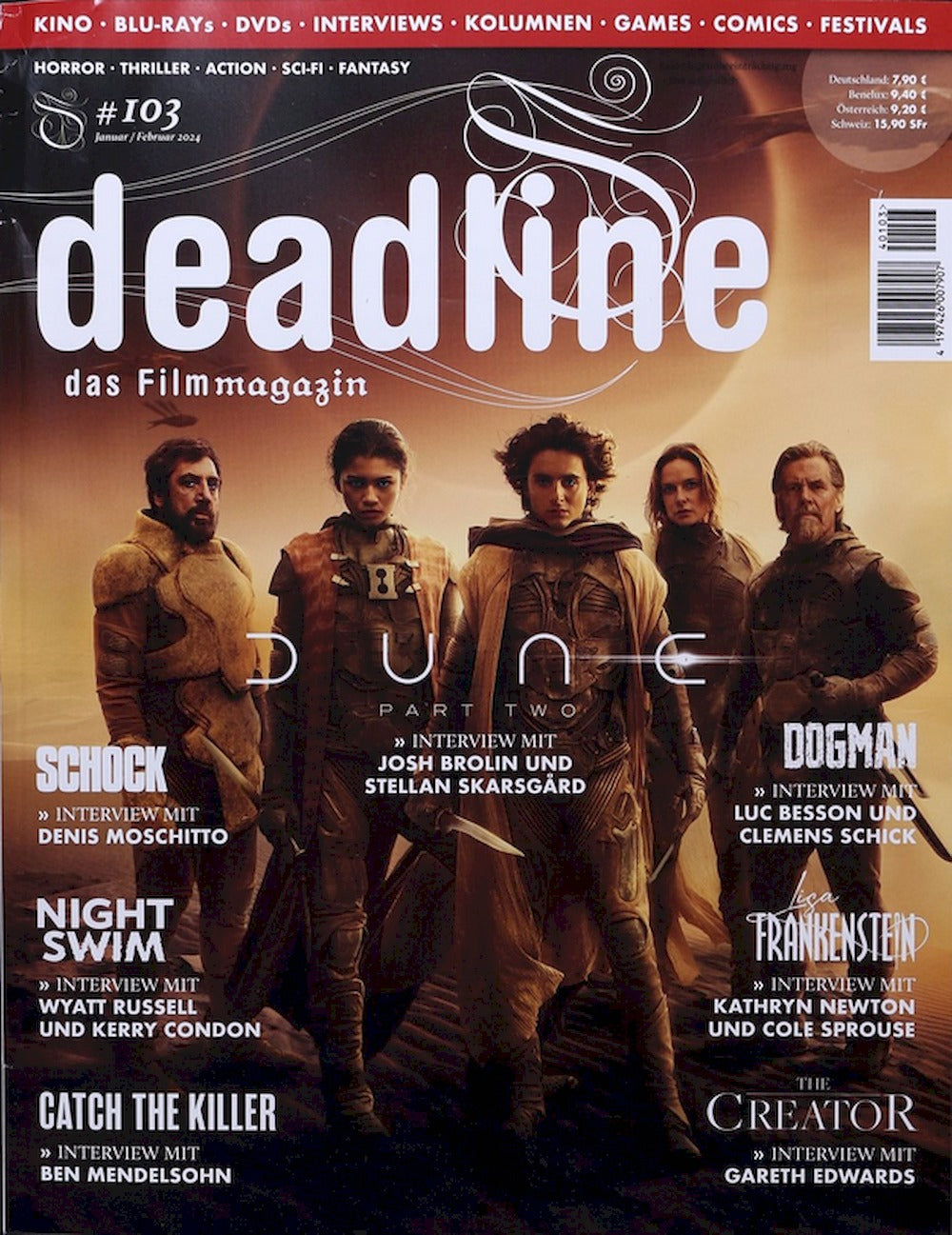 Deadline Magazin Deutschland 2024 #103 Dune Zendaya Timothee Chalamet