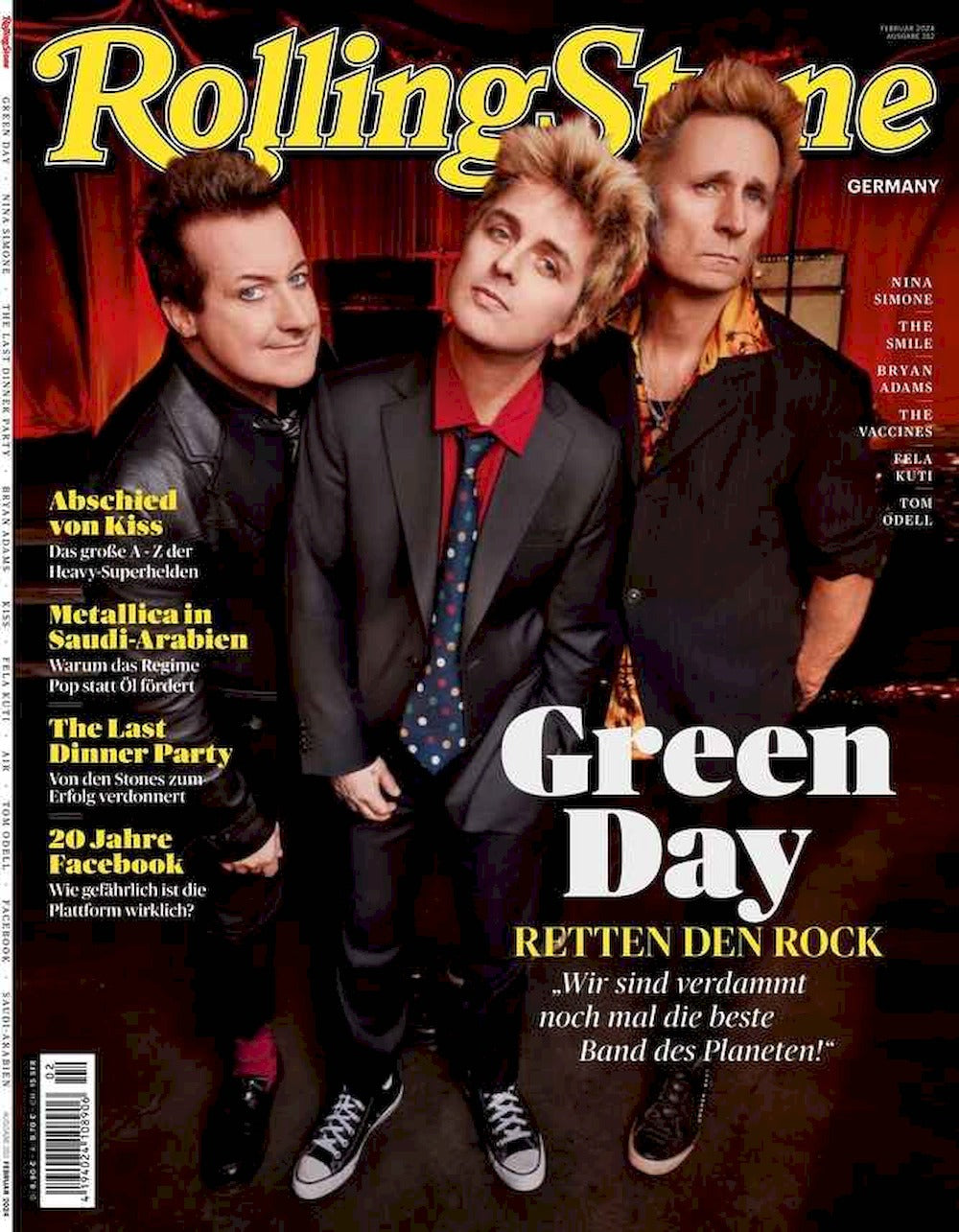 Rolling Stone Magazin Deutschland 2024-02 Green Day Kiss The Last Dinner Party Bryan Adams #352