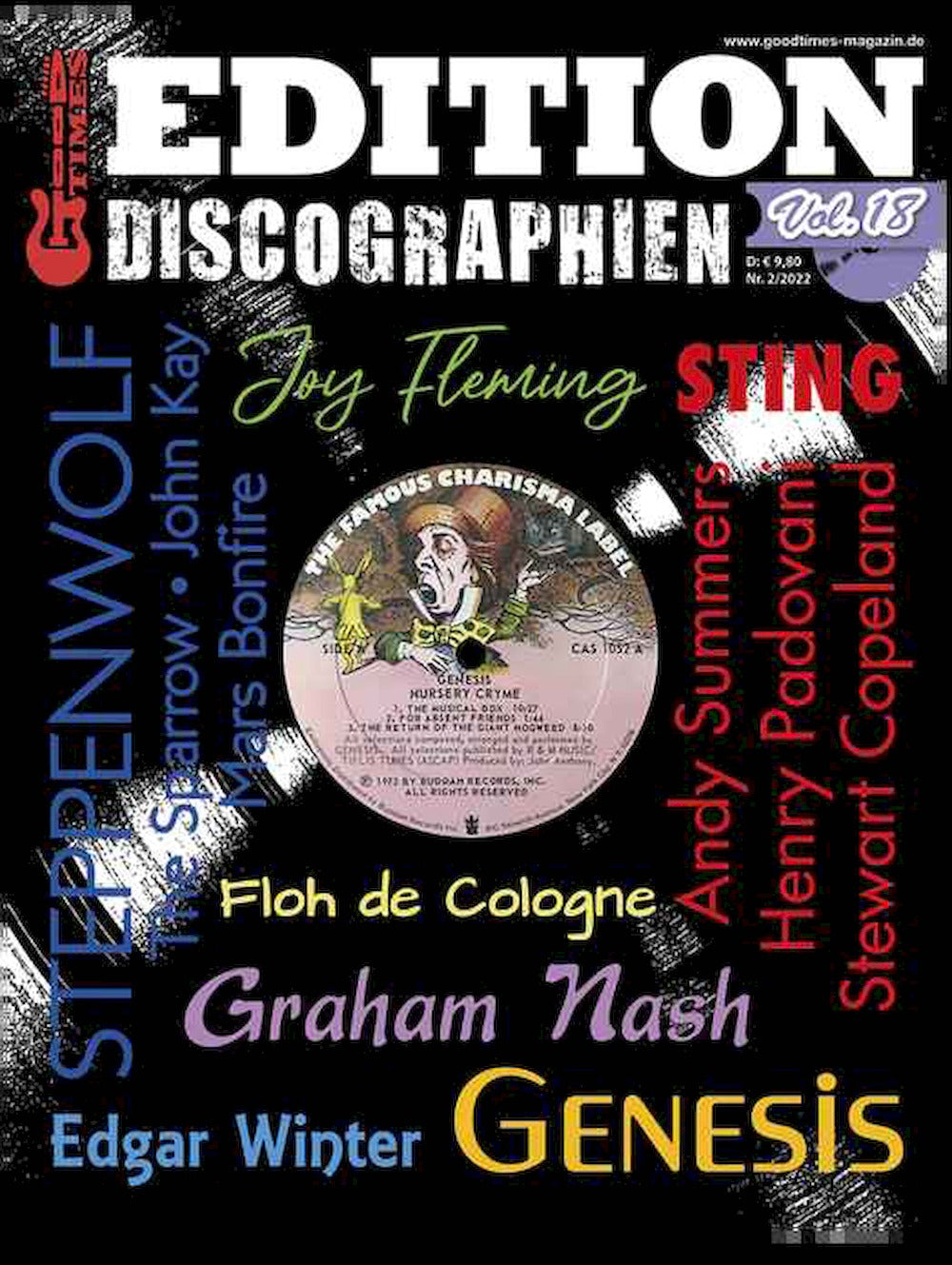 Good Times Ausgabe Deutschland 2022 #18 Police Genesis Steppenwolf Edgar Winter