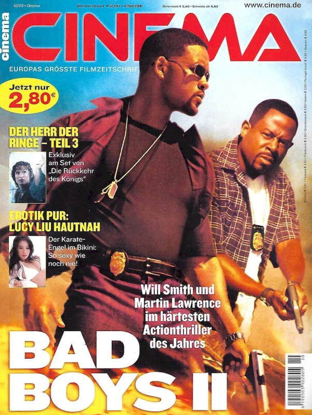 Cinema Magazin Deutschland 2003-10 Will Smith Martin Lawrence
