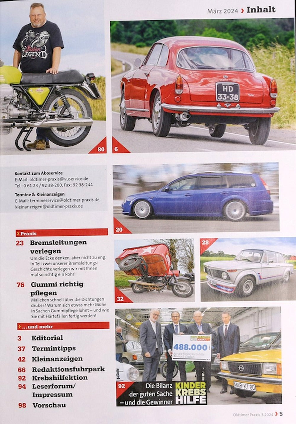 Oldtimer Praxis Magazin Deutschland 2024-03 Giulia Sprint Dodge Dart