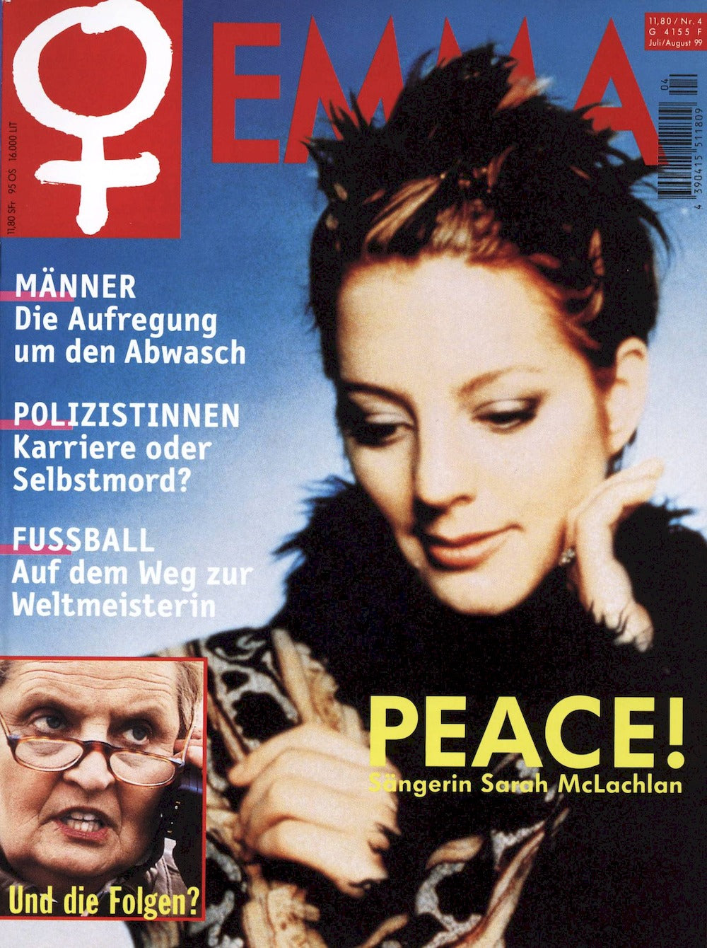 Emma Magazin Deutschland 1999-04 Sarah Ann McLachlan