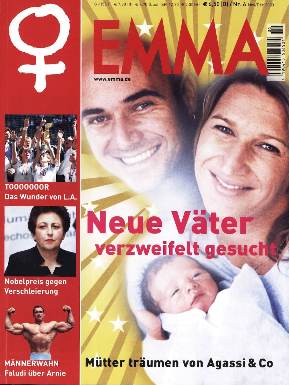 Emma Magazin Deutschland 2003-06 Andre Agassi Steffi Graf