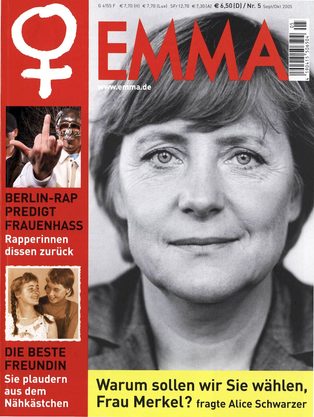 Emma Magazin Deutschland 2005-05 Angela Merkel