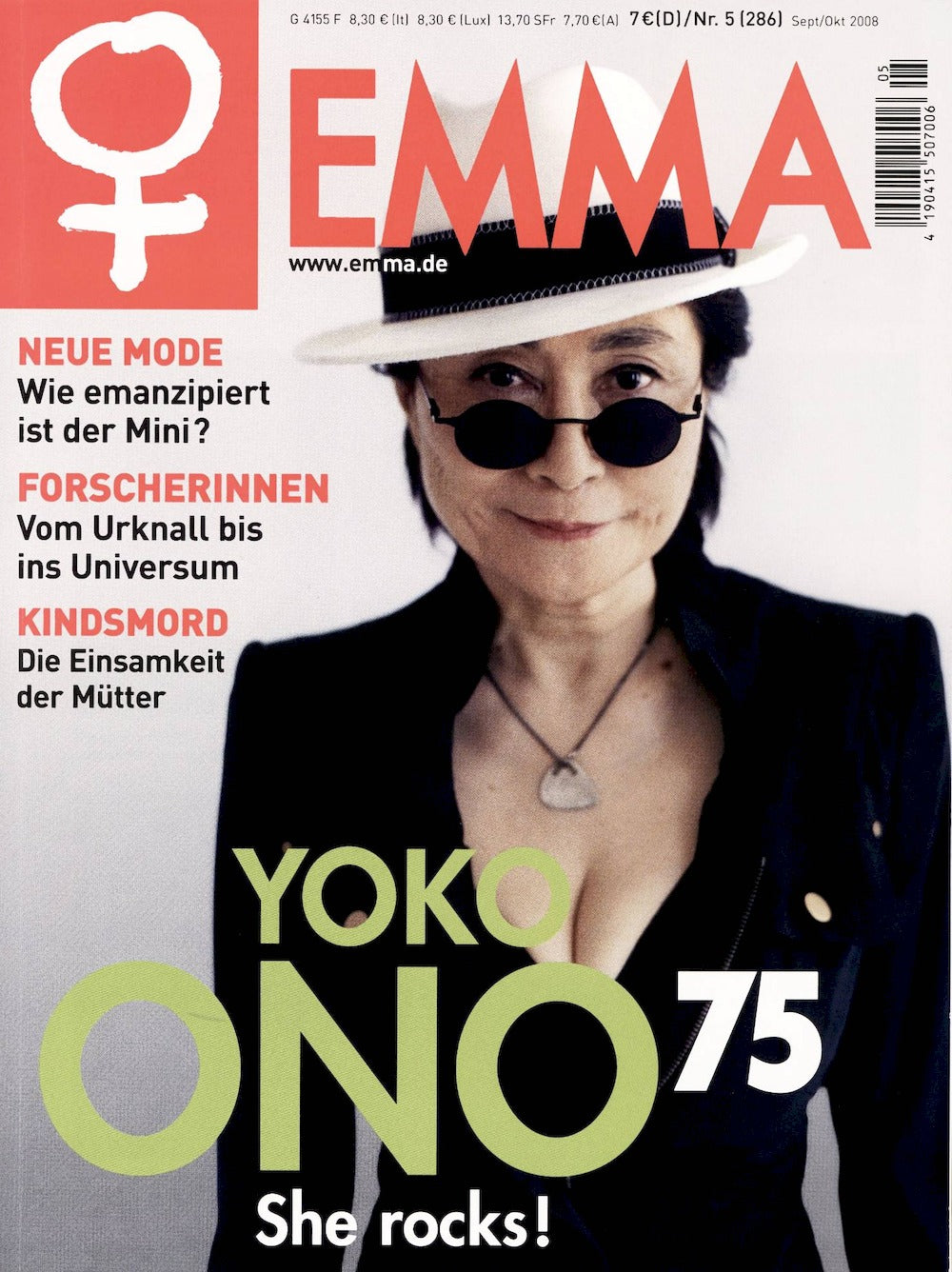 Emma Magazin Deutschland 2008-05 Yoko Ono