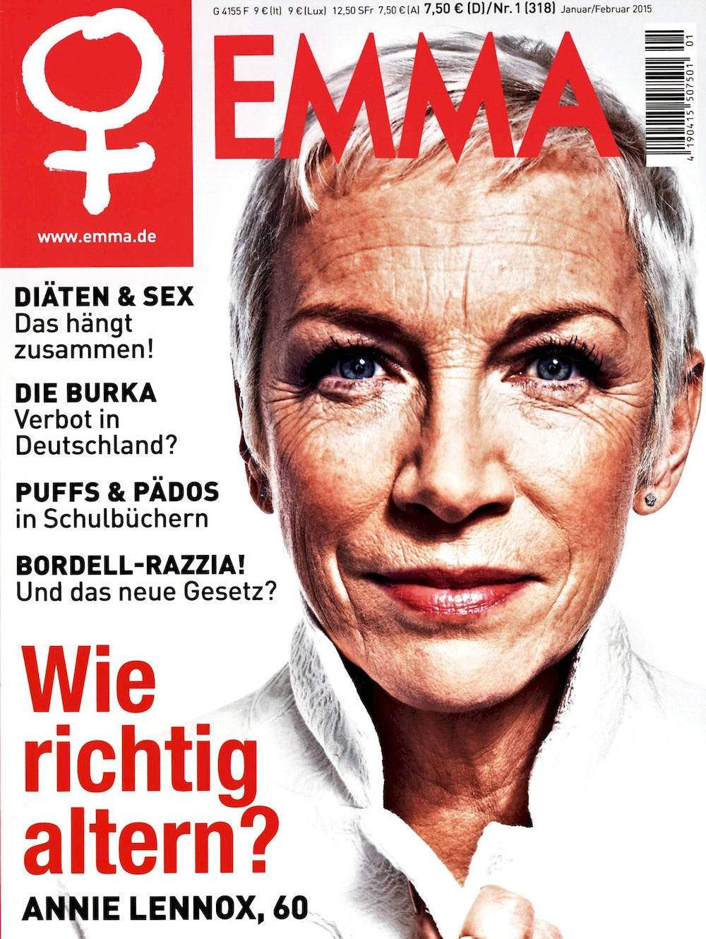 Emma Magazin Deutschland 2015-01 Annie Lennox