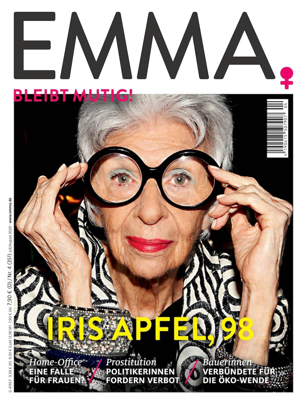 Emma Magazin Deutschland 2020-04 Iris Apfel