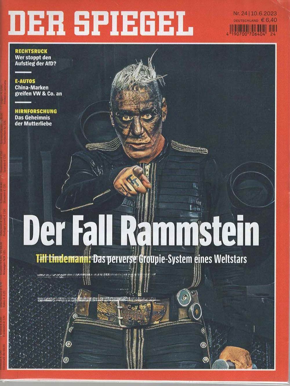 Der Spiegel Magazin Deutschland 2023-24 Rammstein Till Lindemann