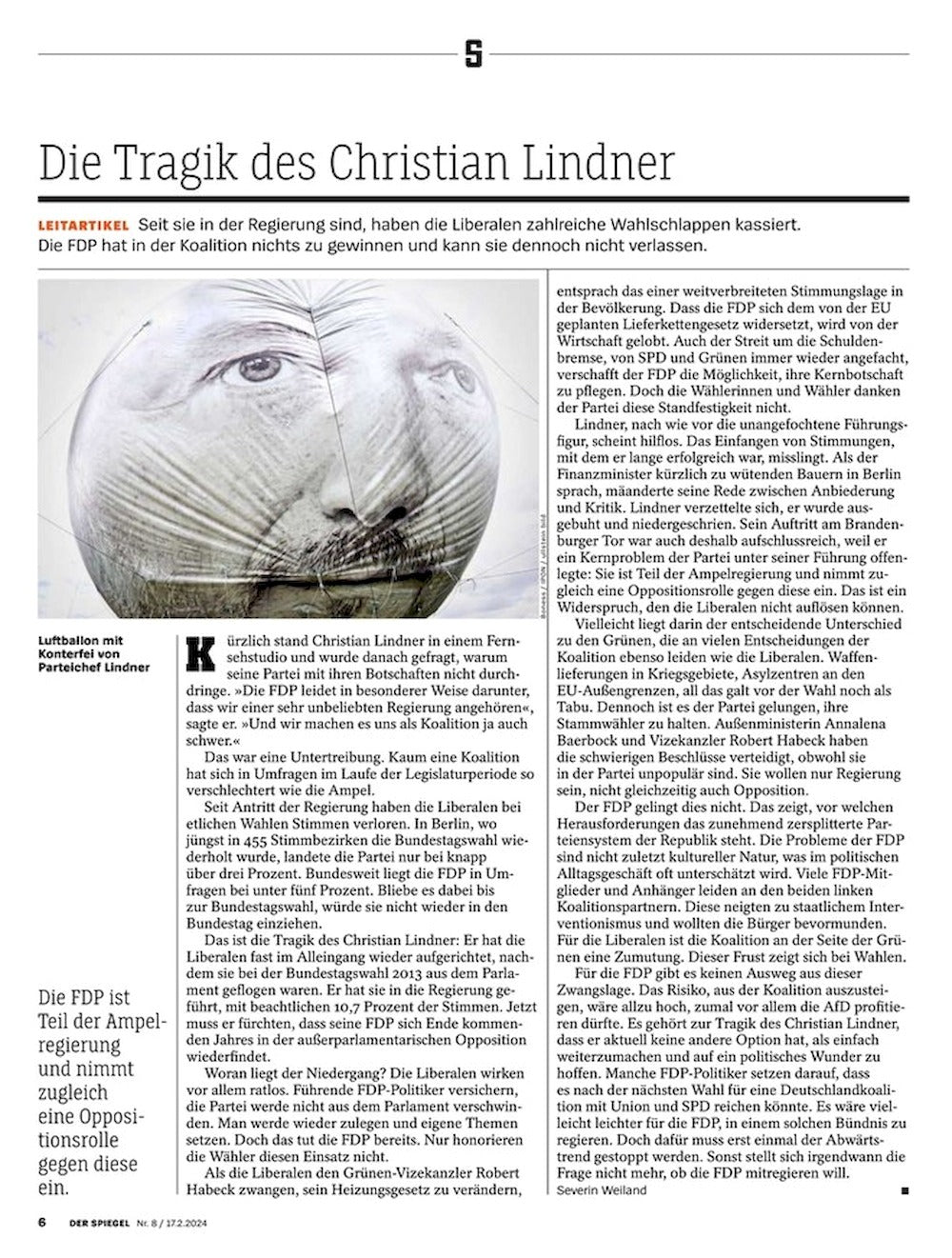 Der Spiegel Magazin Deutschland 2024-08 Donald Trump